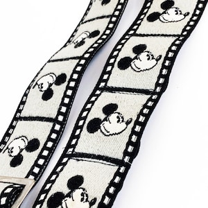 Vintage Disney Mickey Mouse Camera Strap, 1980s Retro Photography