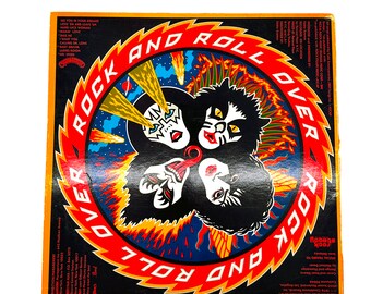 通販限定CRAZE ARTIST BOOK ROCK 'N' ROLL OVER Vintage 1976 Kiss Rock and Roll Over Record LP Album Vinyl