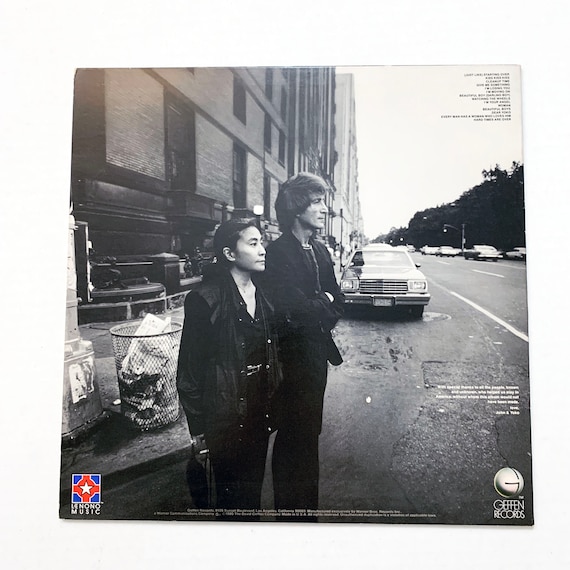 Vintage John Lennon Yoko Ono - Double Fantasy 1980 LP Record