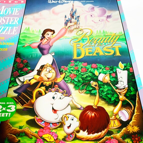 Vintage Disney Beauty and the Beast 2x3 Movie Poster Puzzle 300