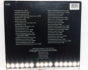Vintage Bruce Springsteen Live 5 LP Box Set 1975-85 Vinyl LP