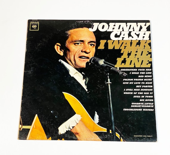 Vintage Johnny Cash I Walk the Line Album Vinyl LP Record 12