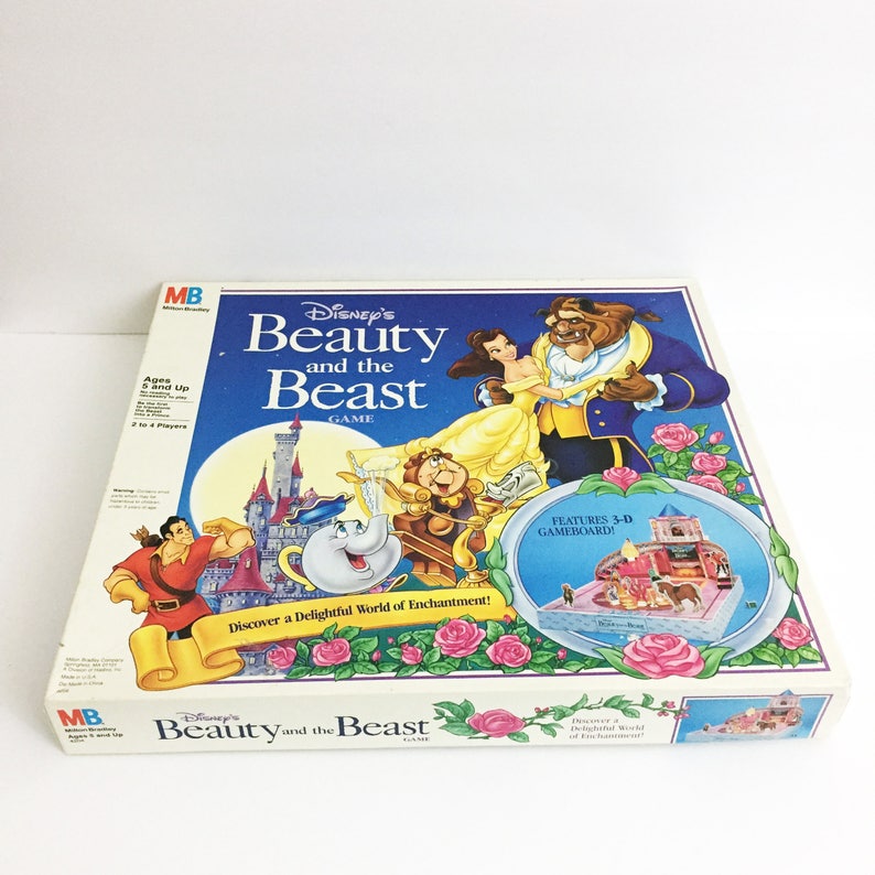 Vintage Beauty and the Beast 3D Board Game Complete 1990 Etsy