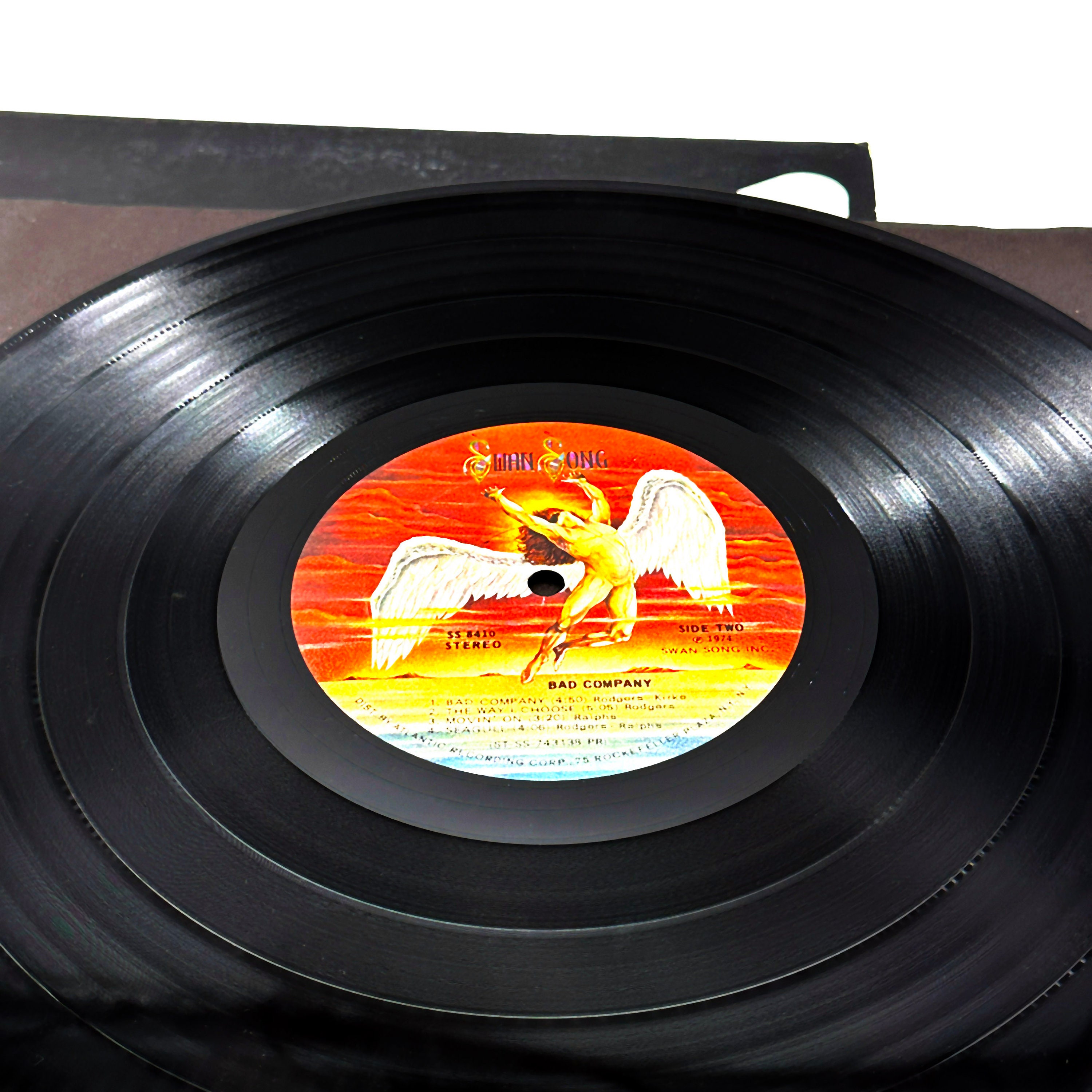 Evil Wind Vintage 1974 Bad Company Self Titled Album Vinyl LP Record Original ...