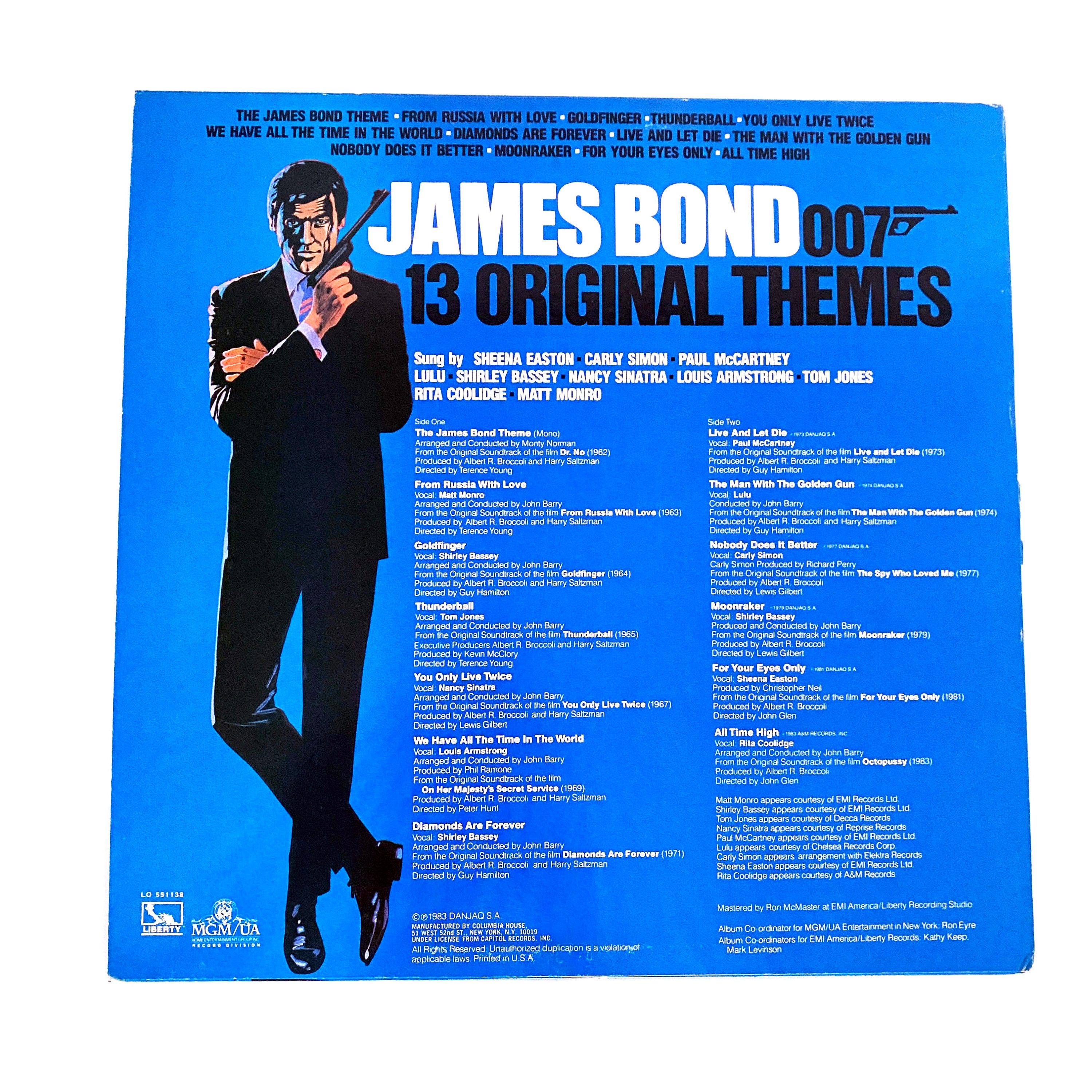 007 サウンド トラック シリーズ 13作 LP レコード Vintage James Bond 007 13 Original Themes Movie Soundtrack