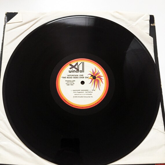 Vintage Mountain Live the Road Goes Ever on 1972 LP Record Vinyl