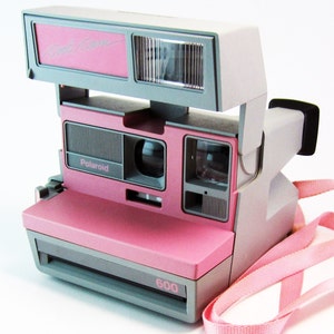 Rare Vintage Polaroid Pink Cool Cam Instant Camera 1980s 80s Gray image 1