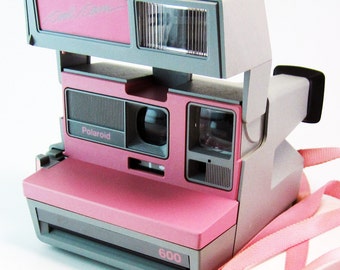 Rare Vintage Polaroid Pink Cool Cam Instant Camera 1980s 80s Gray