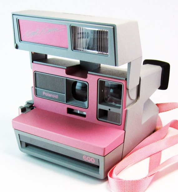 Rare Vintage Polaroid Pink Cool Cam Instant Camera 1980s 80s Gray