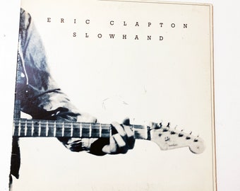 Vintage Original Eric Clapton Slowhand Record Album Vinyl 12" 1970s Wonderful Tonight Lay Down Sally