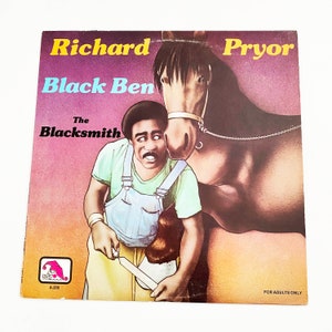 Vintage Richard Pryor Black Ben The Blacksmith Live in Concert Album Standup Comedy LP Record Vinyl 12&quot; 1978