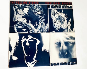 Vintage Rolling Stones Emotional Rescue LP Record Album Vinyl 1980