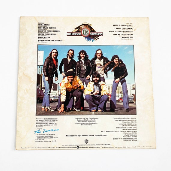 Vintage the Doobie Brothers Best of the Doobies 1976 Album Vinyl