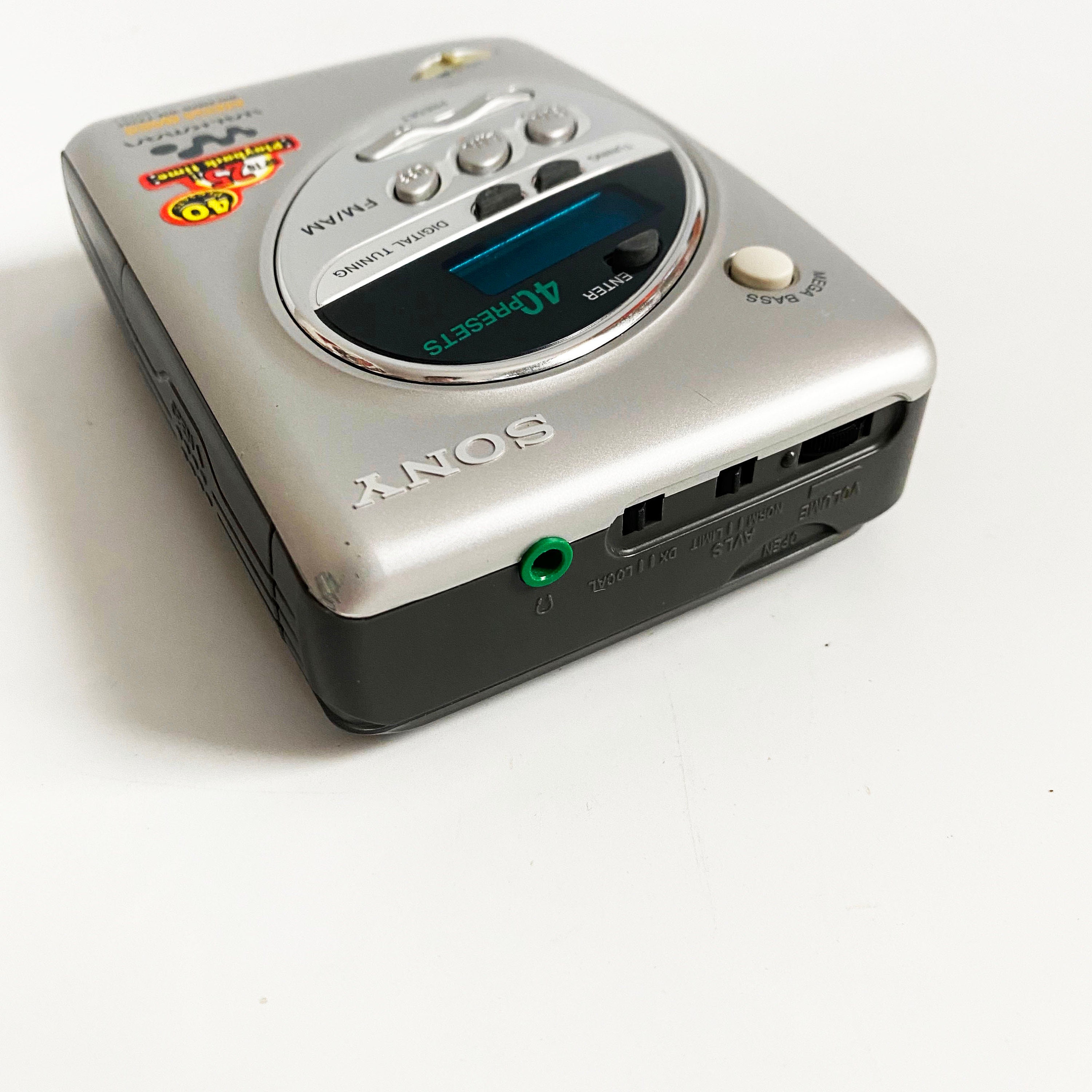 Vintage Sony Walkman WM-FX244 Cassette AM/FM Mega Bass Weather