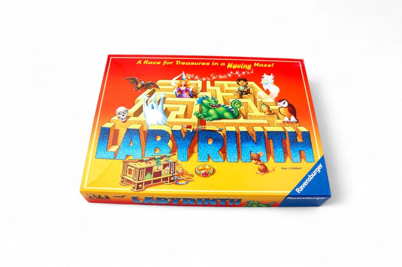 Vintage Ravensburger Labyrinth Board Game Maze 90s 100% Complete D&D image 10