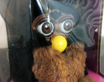 Vintage 1990s Black & Brown Furby in Original Box - Etsy