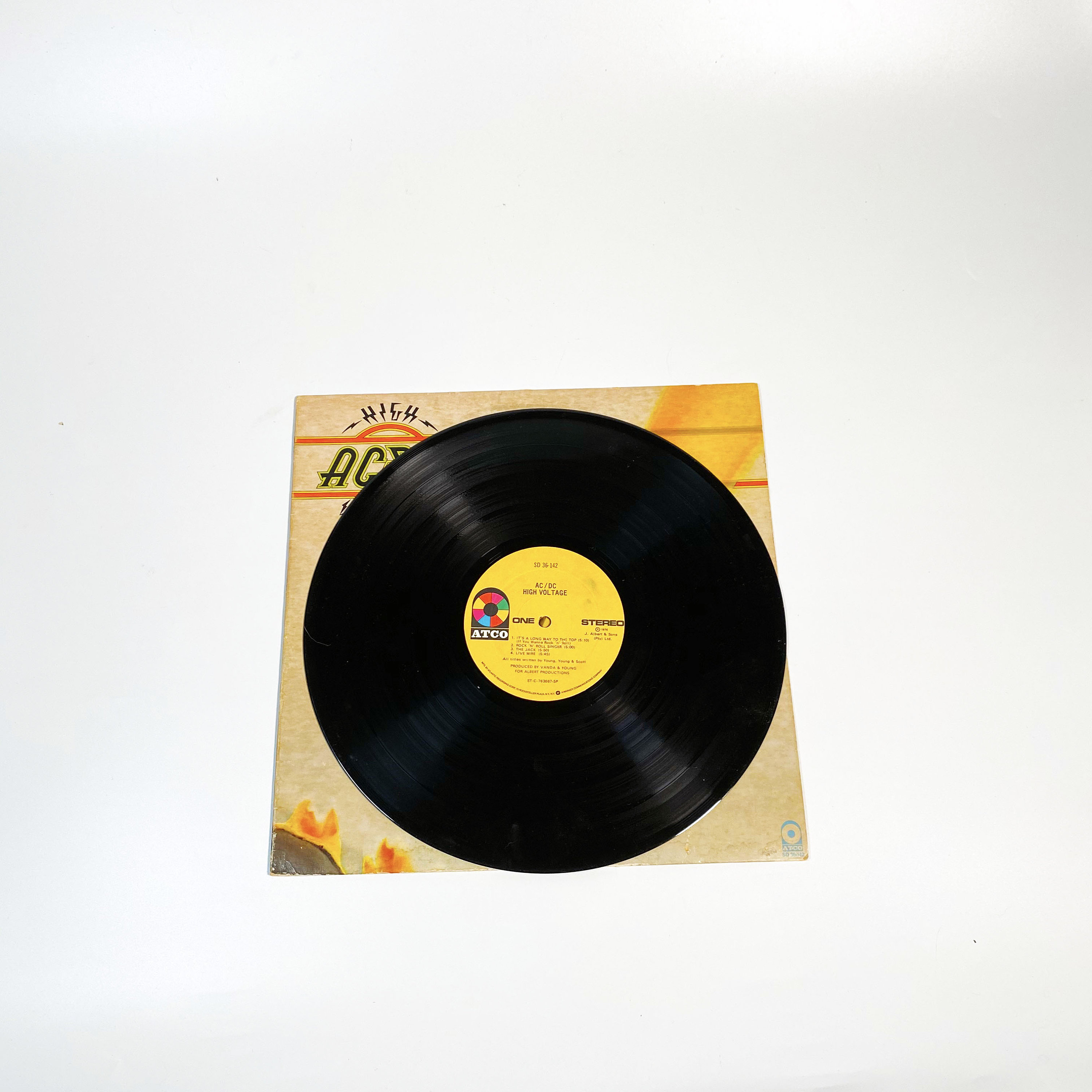 Original AC/DC High Voltage Vinyl Record LP 1975 Album Acdc 70s 12