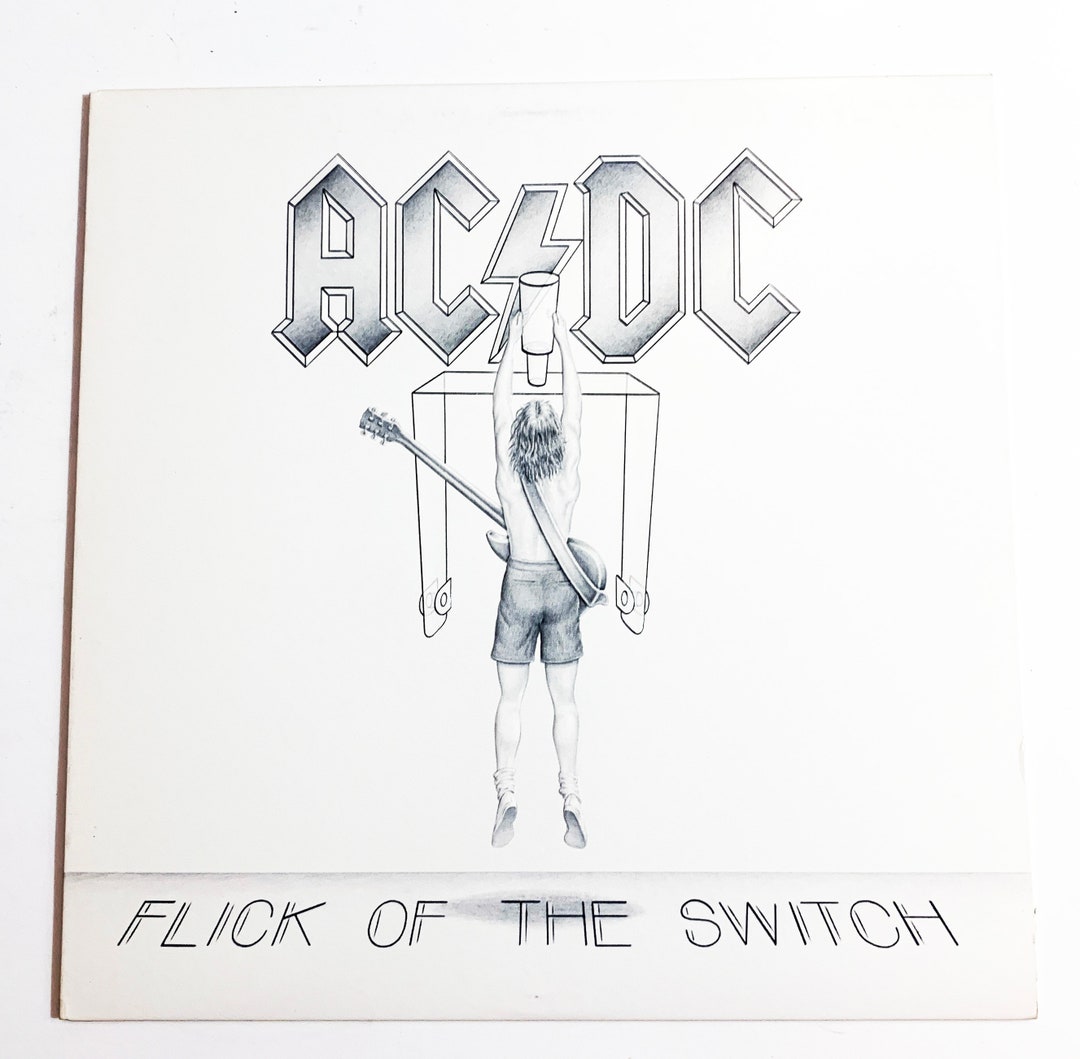 Original AC/DC Flick of the Switch Vinyl Record LP 1983 Album Acdc 80s