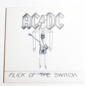 Original AC/DC Flick of the Switch Vinyl Record LP 1983 Album Acdc 80s Rock Vinyl