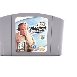 Vintage Madden 2000 Football 64 Nintendo 64 Tested Excellent Clean N64 Video Game Authentic Original Y2k
