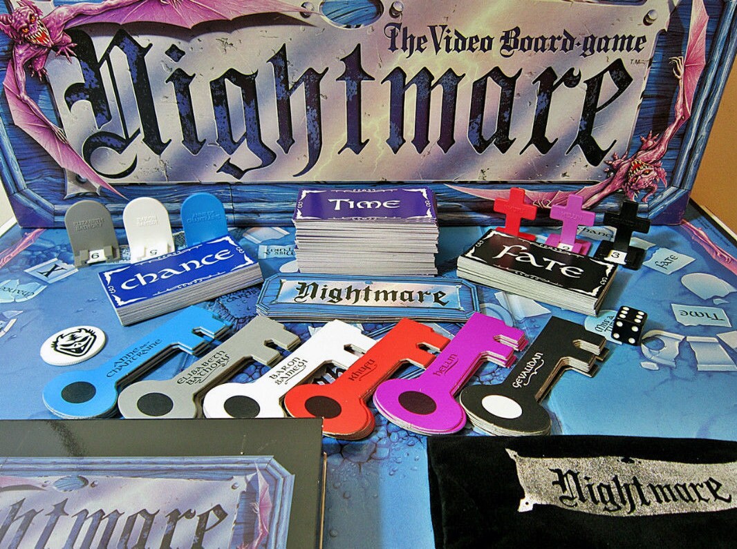 Nightmare the Video Board Game Complete VHS Vintage Nightmare the Video Board Game Complete VHS Vintage