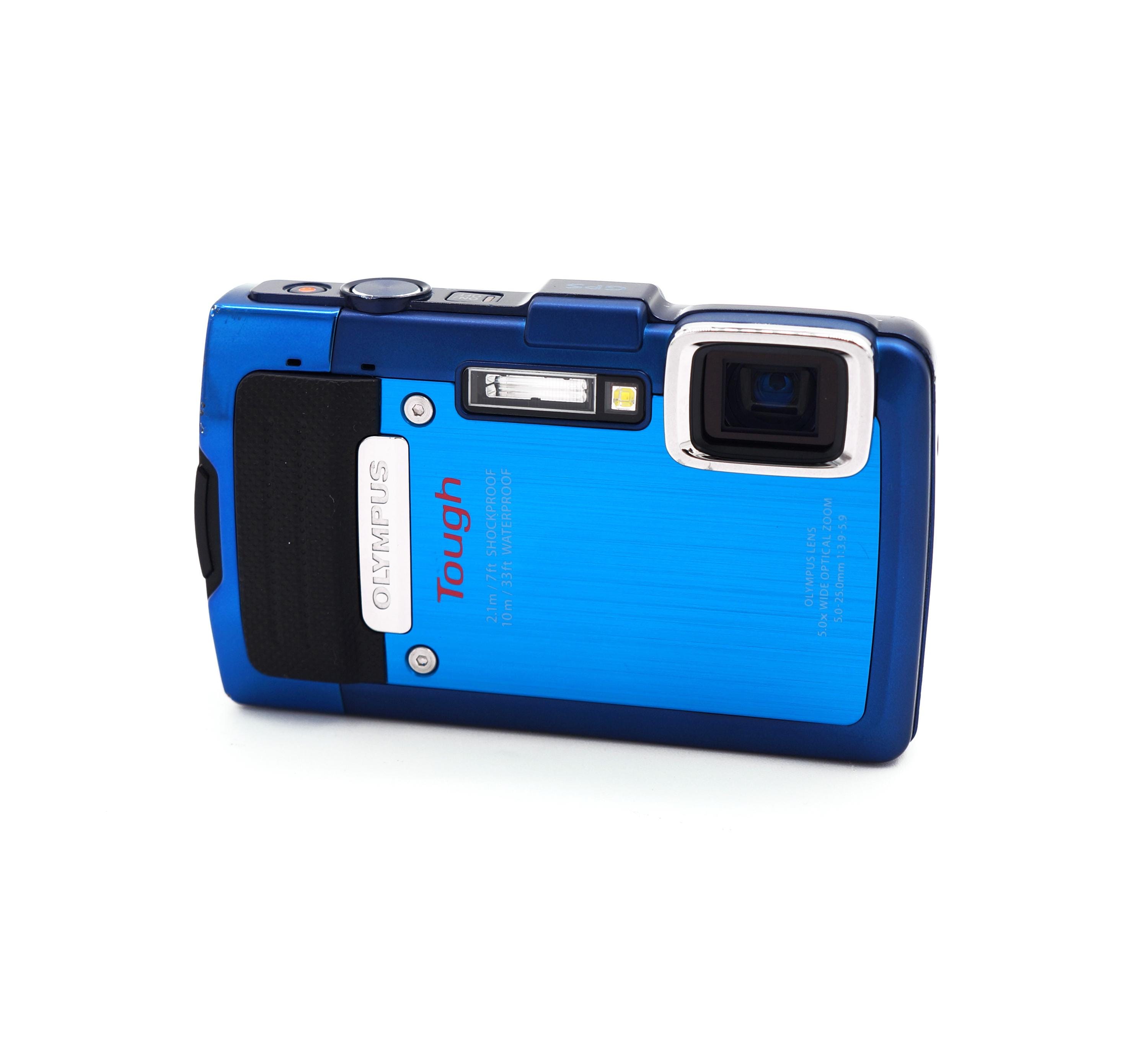 Vintage Waterproof Olympus Stylus Tough TG-835 16MP Blue Digital