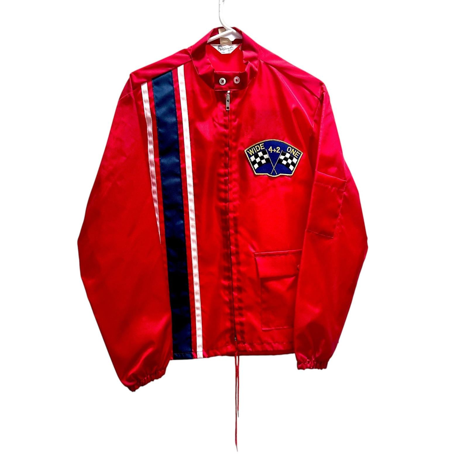 Vintage Western Auto Racing Jacket Red Satin 70s 60s USA - Etsy