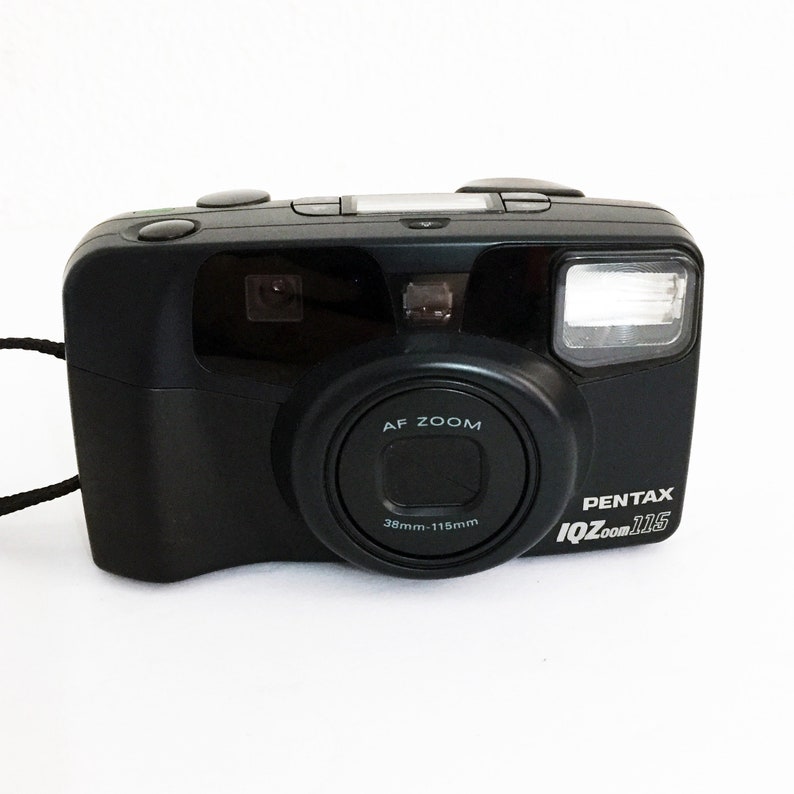 Vintage Pentax IQ Zoom 115 Camera 35mm Film Point and Click Etsy