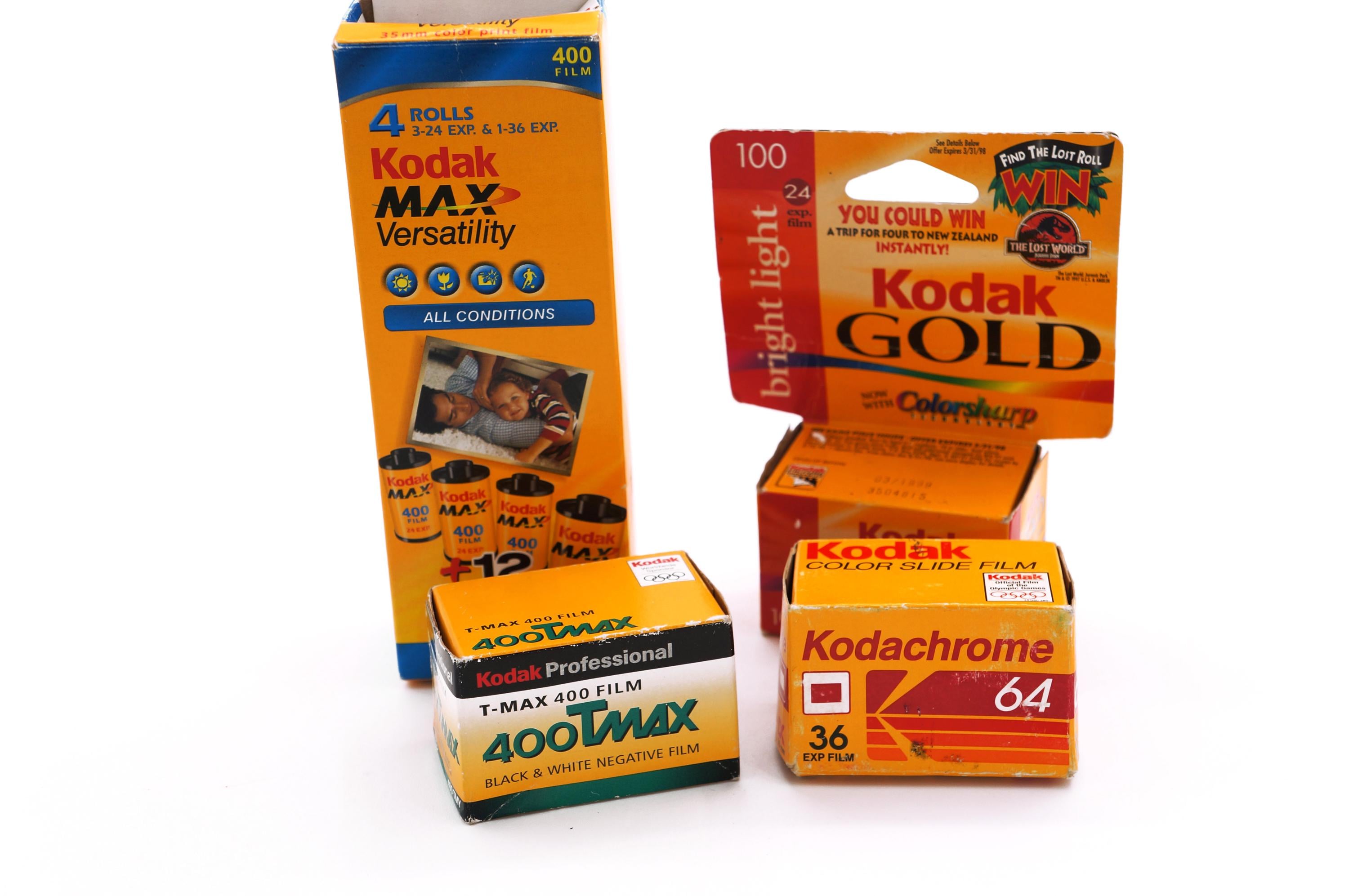 9 Rolls of Kodak Color Black White 100 400 35mm Film Sealed