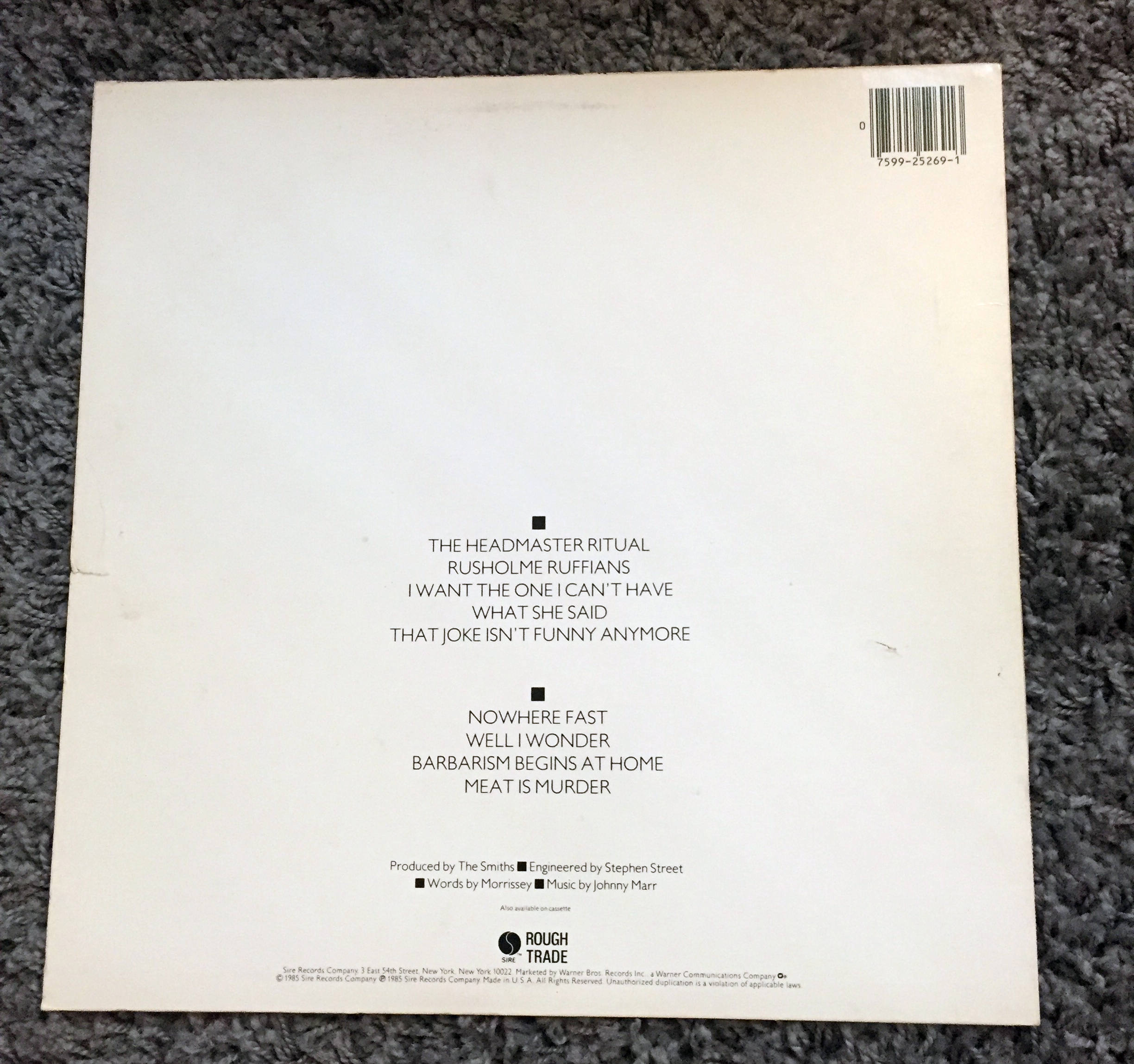 The Smiths - Meat is Murder Vinyl LP, 1st Press - Etsy