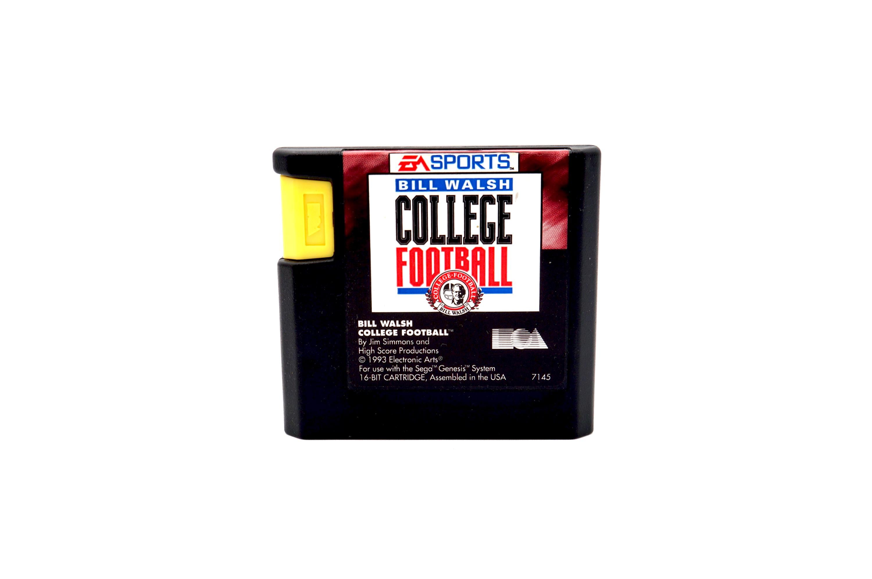 Lot De 4 Jeux Sega Genesis : Bill Walsh College Football '95 & '97 - État Correct