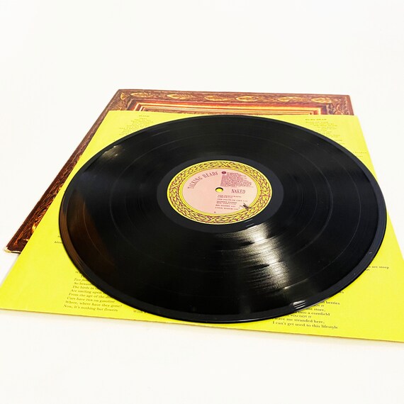 Vintage Talking Heads Naked LP Record Vinyl Album Excellent