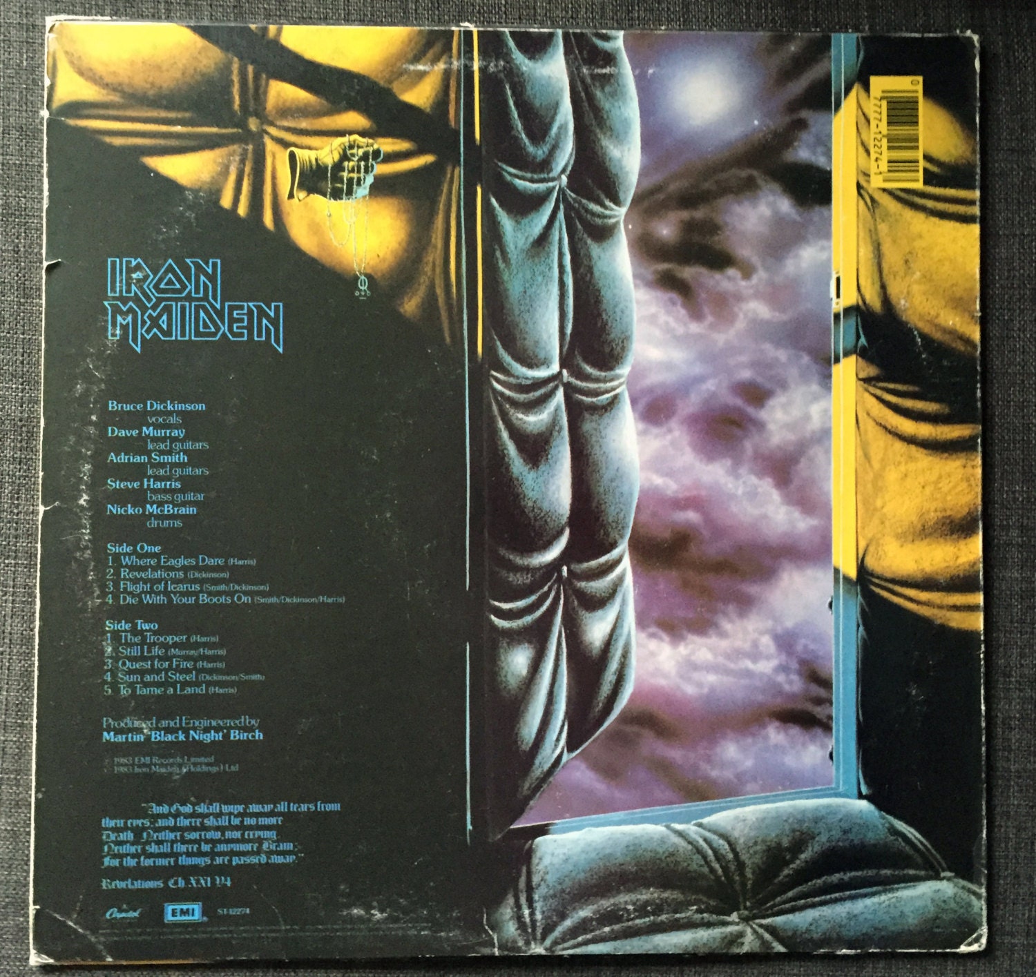 Vintage Iron Maiden Piece of Mind LP Record Vinyl Album VG 1983 - Etsy