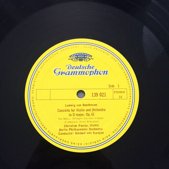 Beethoven Violin Concerto Album: Vintage Classical Vinyl (1967) - Etsy