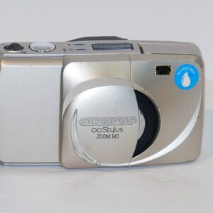 Vintage Olympus Stylus 140 Zoom 35mm Point and Shoot Film Camera Tested Works Epic Photography Mju Camera image 2
