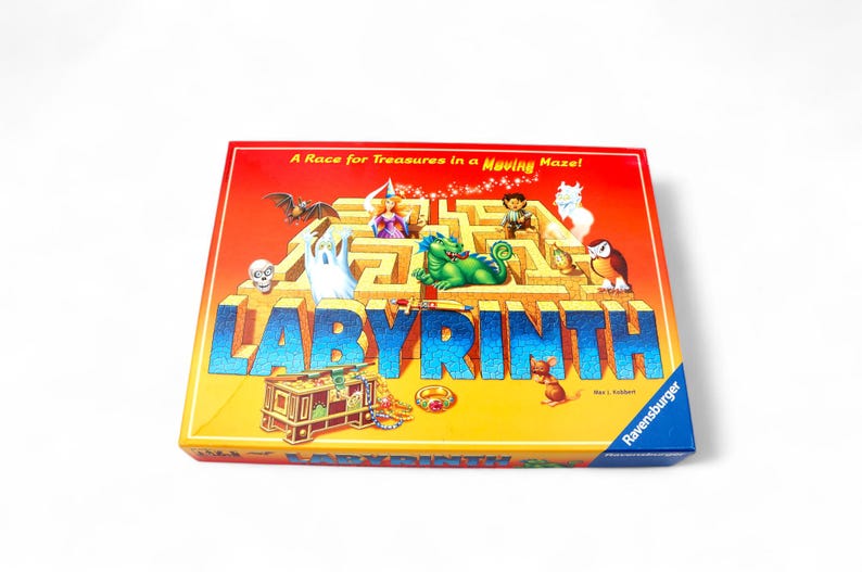 Vintage Ravensburger Labyrinth Board Game Maze 90s 100% Complete D&D image 2