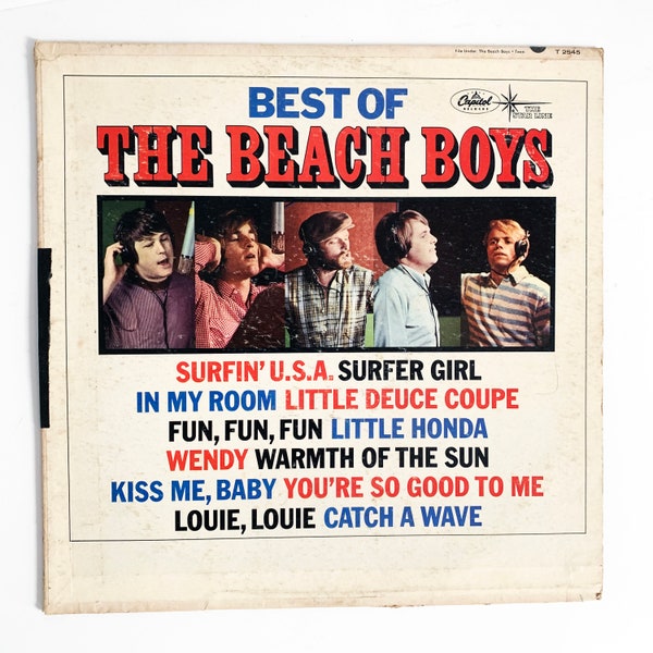 Vintage Best of the Beach Boys LP Vinyl Album Record 12" Album 1960s 1966