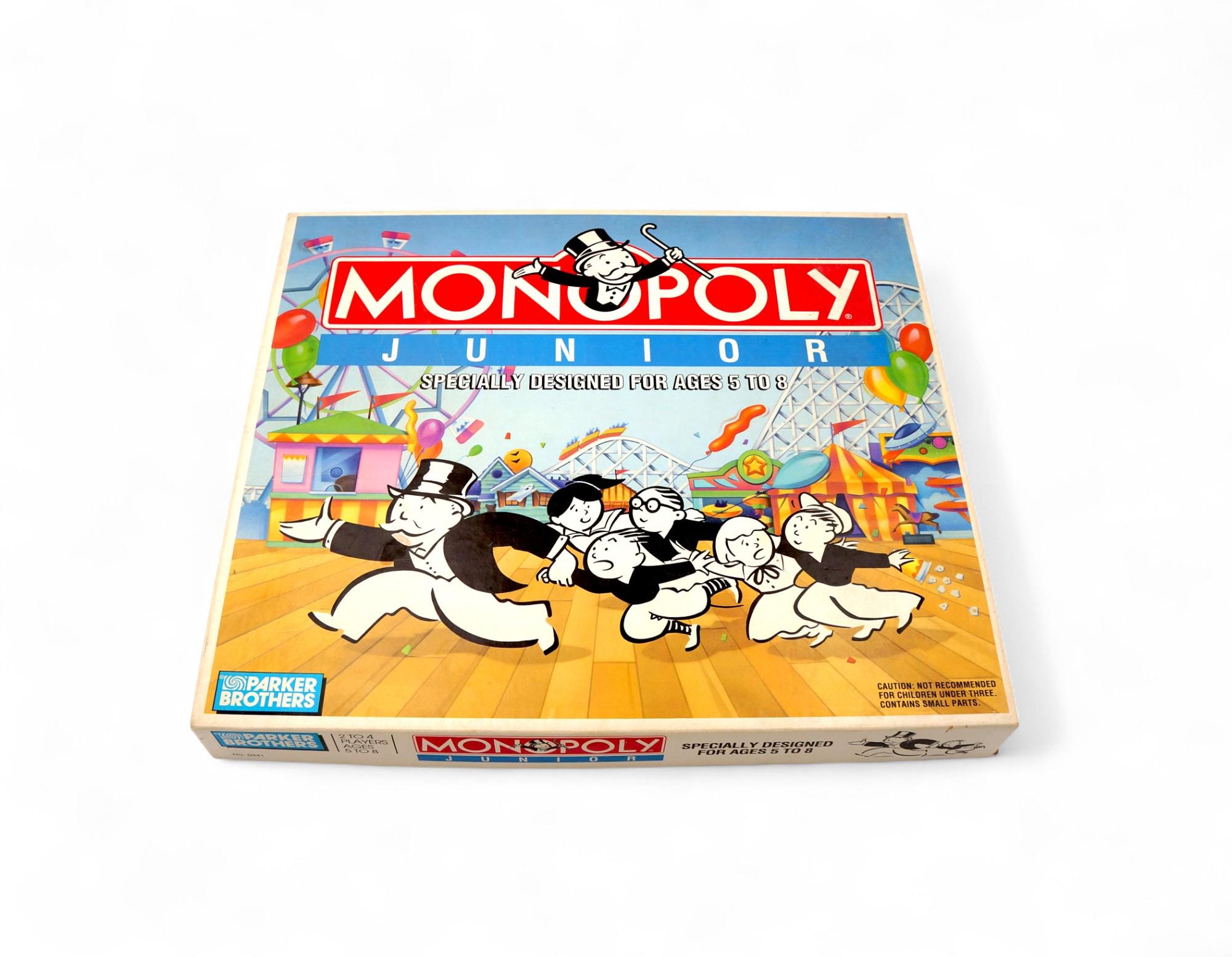 Vintage 1990 Parker Brothers Monopoly Jr. Board Game Complete