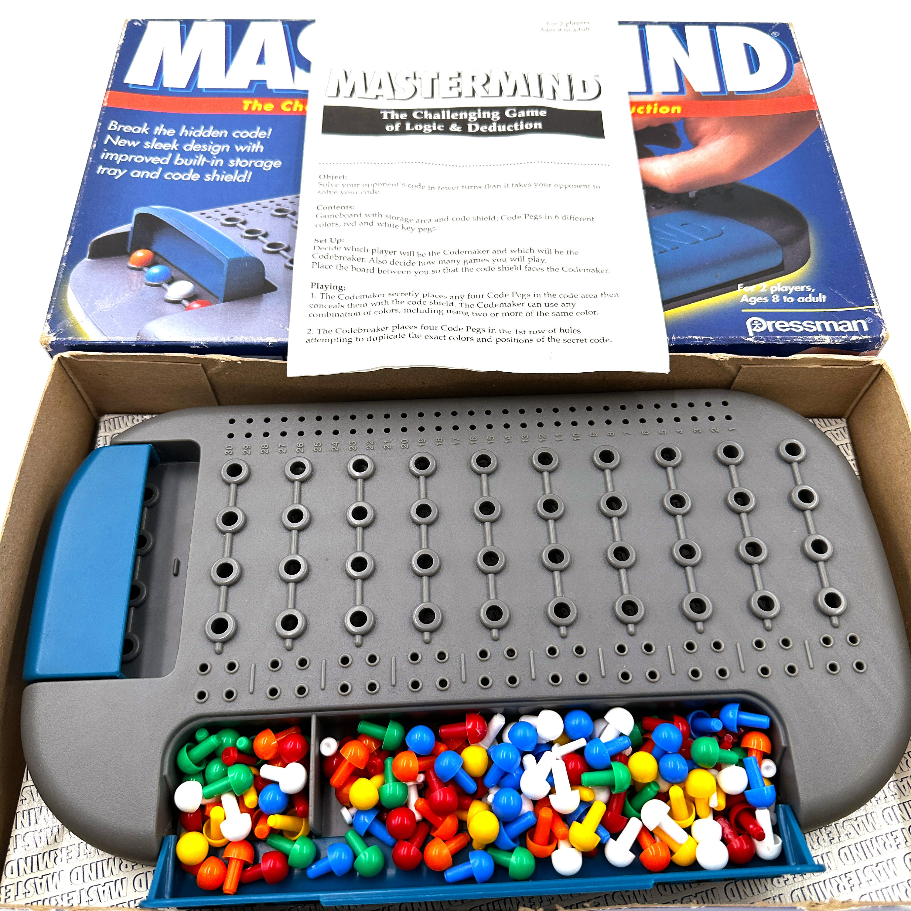 Vintage Mastermind Board Game by Pressman 1996 100% Complete