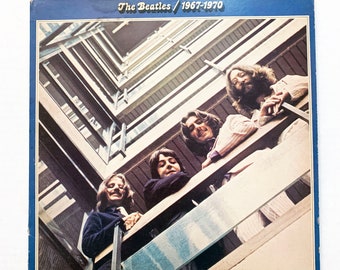 Vintage The Beatles 1967–1970 Greatest Hits Gatefold 4 Album Collection 12" LP Record Vinyl Album 70s Blue Vinyl