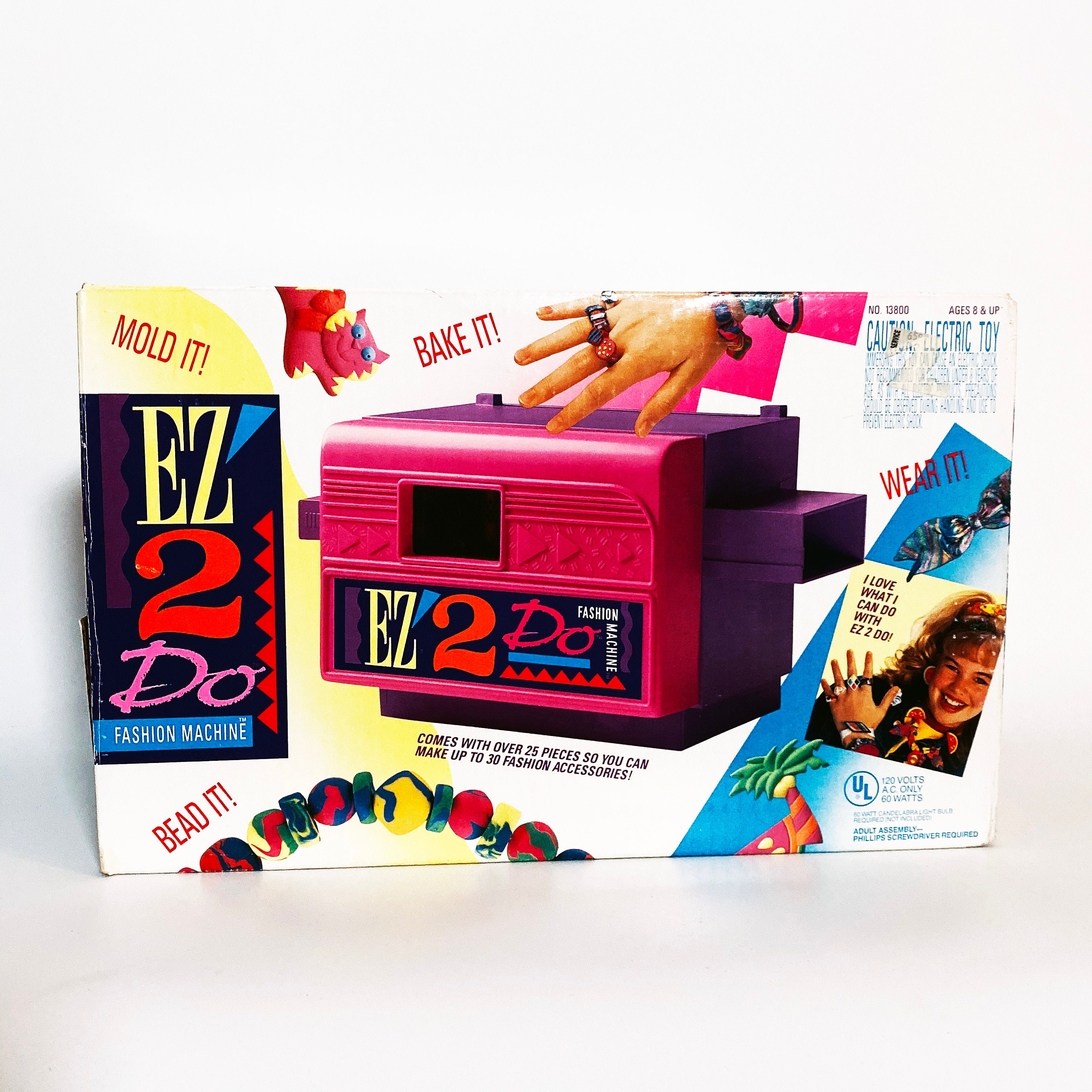 Vintage 90s Toy Kenner EZ 2 Do Fashion Machine Jewelry Making Oven