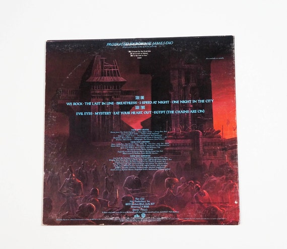 DIO Last in Line LP we rock ディオ　レコード Dio – The Last In Line – Vinyl (LP, Album, Stereo), 1984