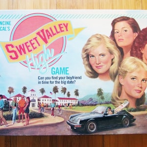 Vintage Milton Bradley Sweet Valley High Board Game 100% Complete 1988