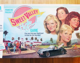 Vintage Milton Bradley Sweet Valley High Board Game 100% Complete 1988