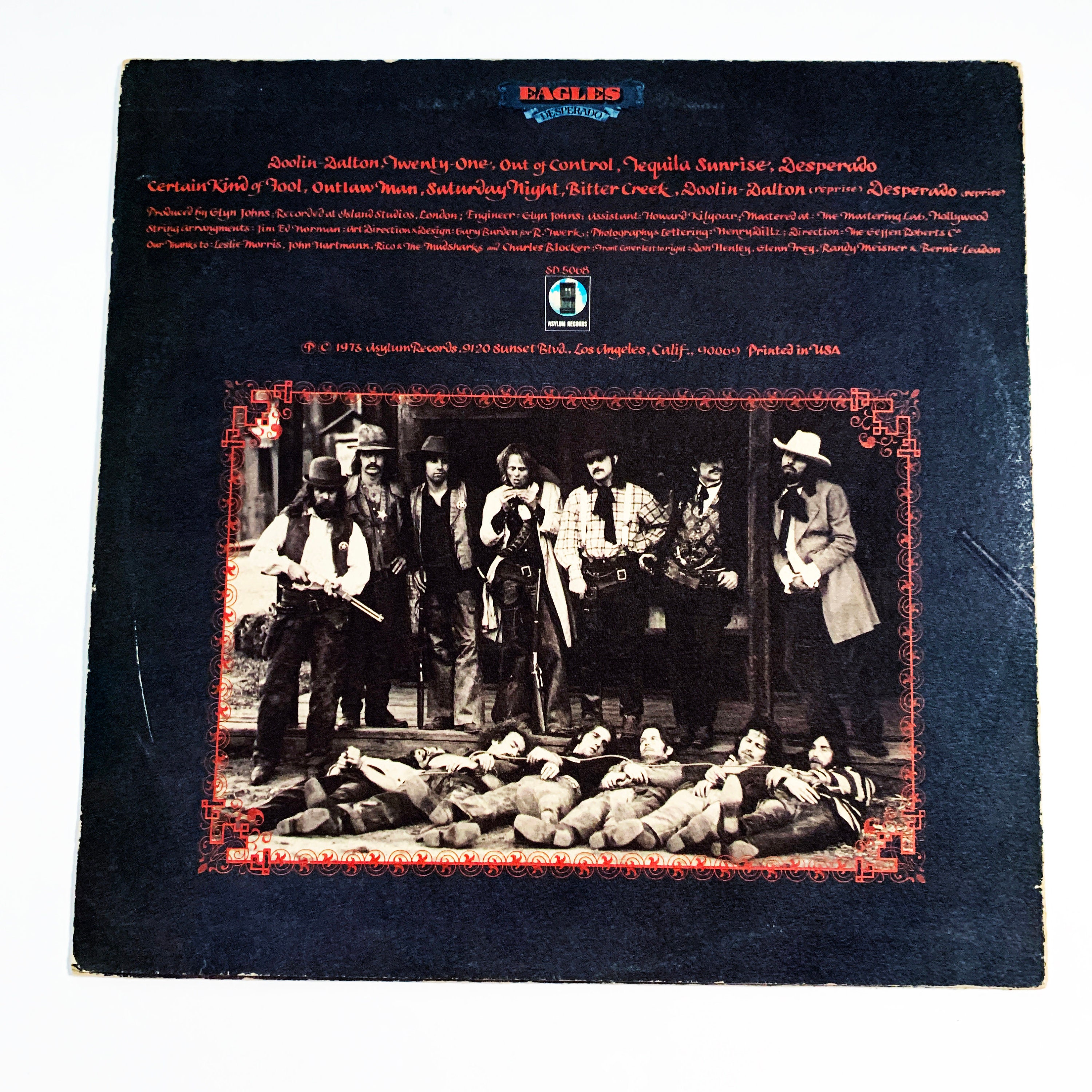 Vintage Eagles Desperado Album Vinyl LP Record 12
