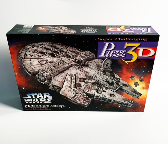 montón Todavía batería Vintage Star Wars Puzz 3D Millennium Falcon Puzzle 1995 - Etsy