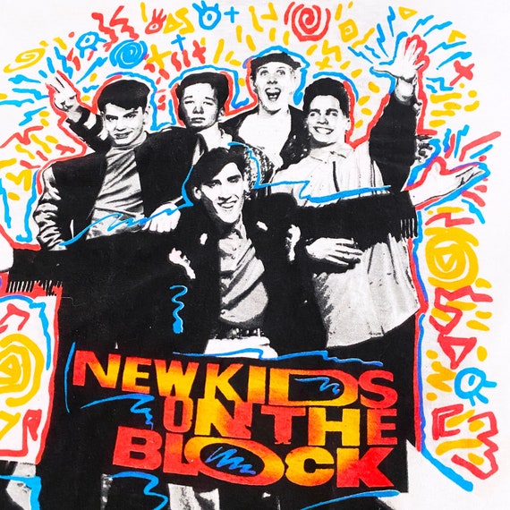 Vintage 1990 New Kids On The Block T-Shirt Size M… - image 3