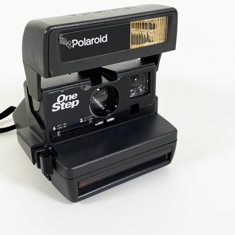 Vintage Polaroid One Step Instant Camera Tested Black 600 Photo ...