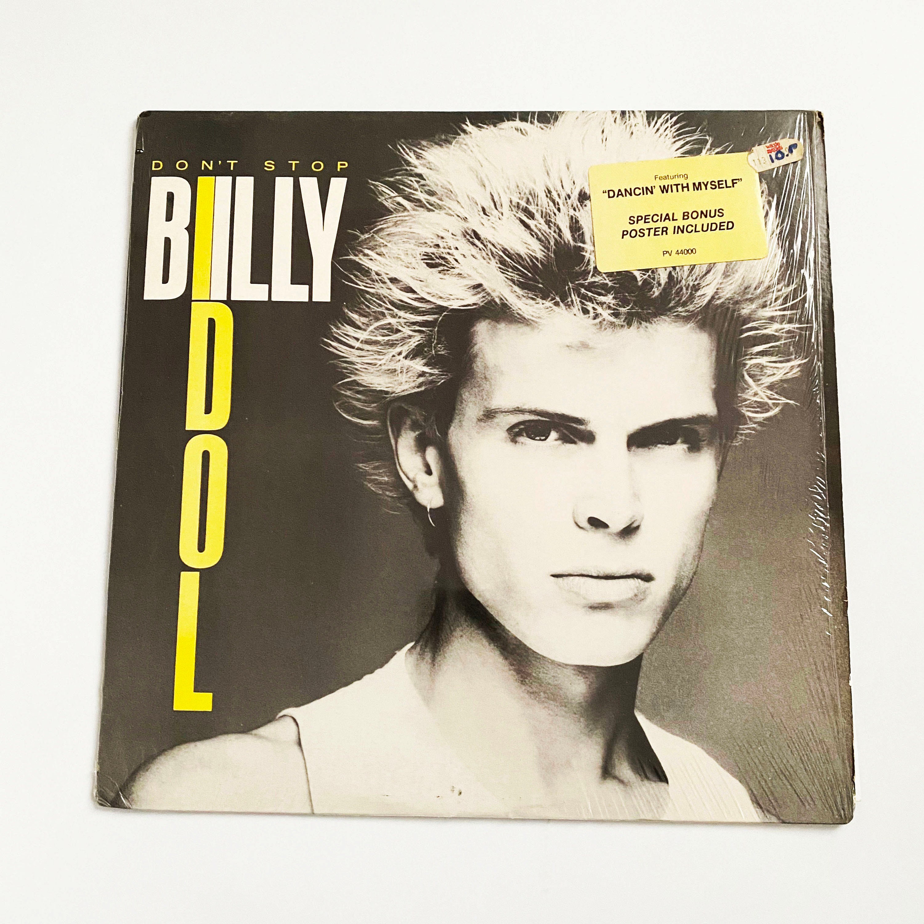 Vintage Billy Idol Don't Stop Single With 22x 33 Poster LP