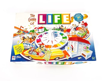 Vintage 1999 The Game of Life 40th Anniversary Board Game 100% Complete In Box Milton Bradley Game Night